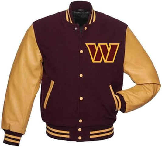 American Football Club Washington W.C Wool Varsity Jacket