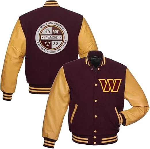 American Football Club Washington W.C Wool Varsity Jacket